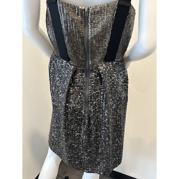 REISS Womens Gold Silver Sequin Dress Size 8 US - Picture 13 of 15
